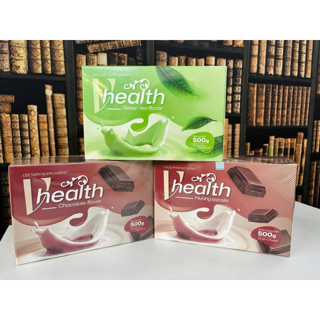 [DAILY] THỰC PHẨM BỔ SUNG VHEALTH HƯƠNG SOCOLA & TRÀ XANH