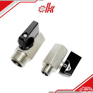 Van bi đồng xi - van mini ren trong ren ngoài - khóa khí nén mini 2 đầu ren trong