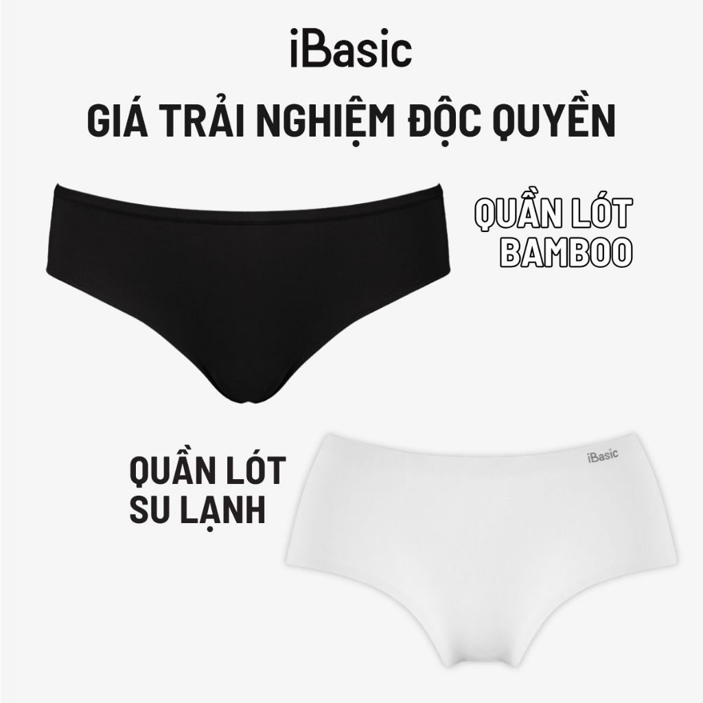 Set 2 sản phẩm quần lót su lạnh và quần lót bamboo iBasic
