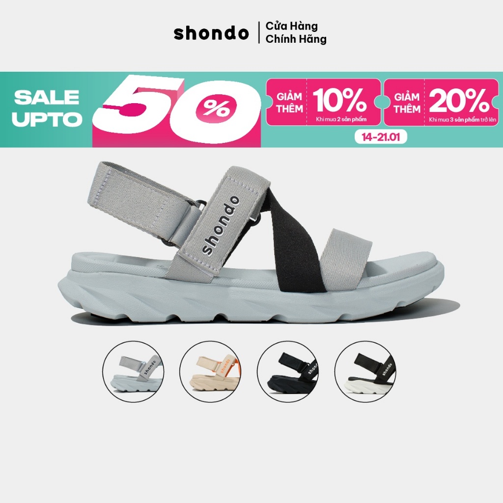 Giày Sandal Nam Nữ F6S Thoải Mái, Nhẹ Êm Ver 1 ShondoNhiều Màu