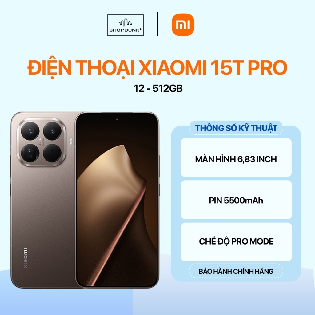 Điện Thoại Xiaomi 15T Pro 12GB 512GB Chính Hãng