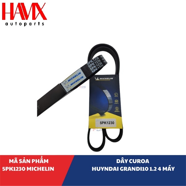 Dây Curoa Xe HUYNDAI GRAND I10 1.2 4 MÁY (Mã : 5PK1230 MICHELIN)