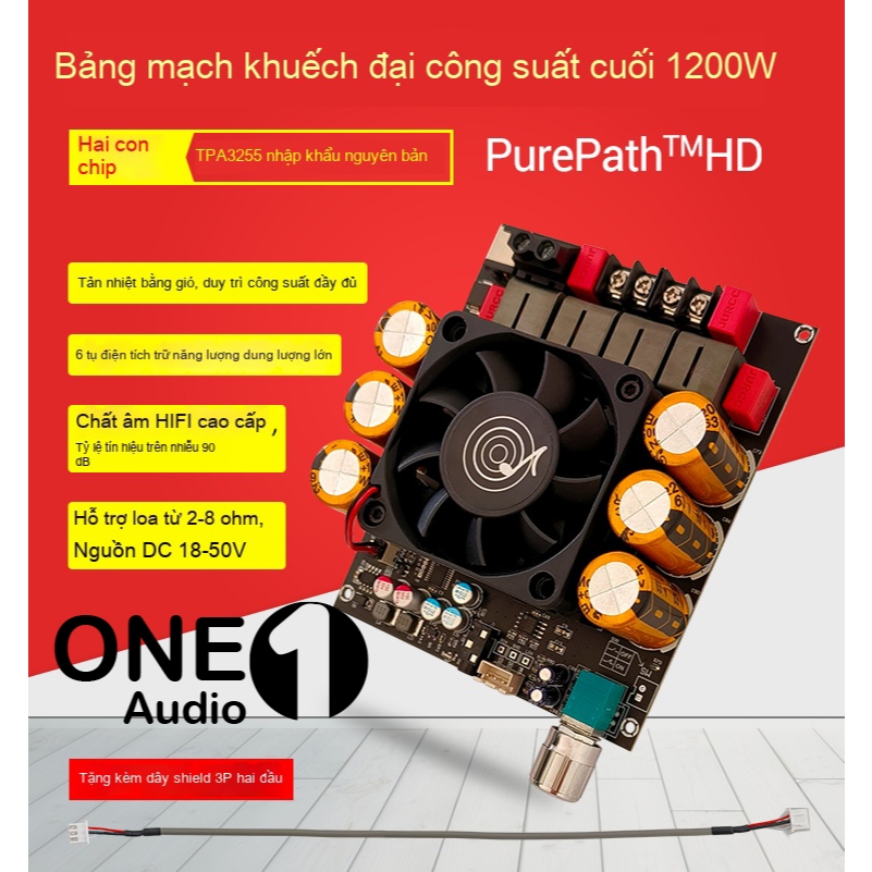 ZK-6002 mini ampli, DC18-50V TPA3255 600w+600w mini ampli điều khiển loa siêu trầm zk6002, bo mạch k