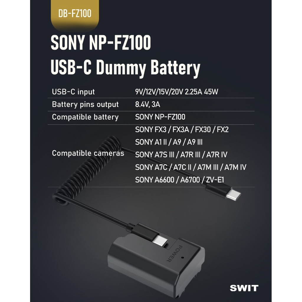 SWIT Dummy FZ100 Type-C
