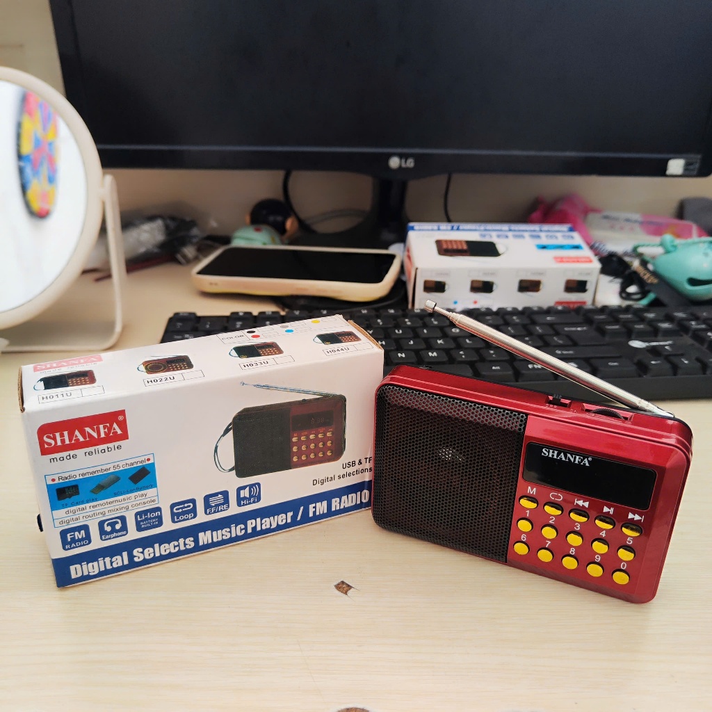 ĐÀI RADIO FM NGHE NHẠC QUA USB VÀ THẺ NHỚ MÔ HÌNH QUÀ TẶNG DECOR QUÁN CÀ PHÊ