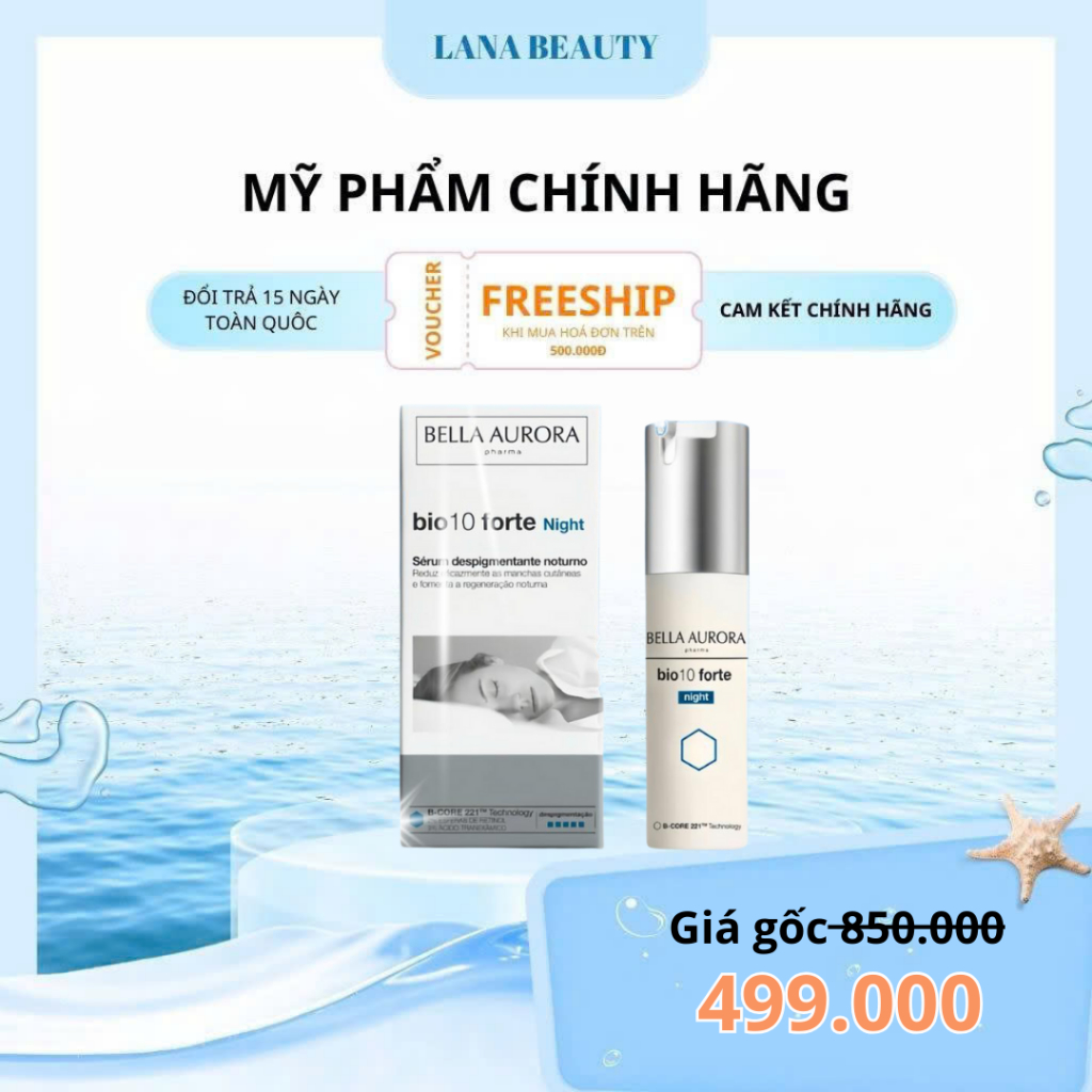 Bella Aurora Bio10 Forte Night – Tinh Chất Sáng Da