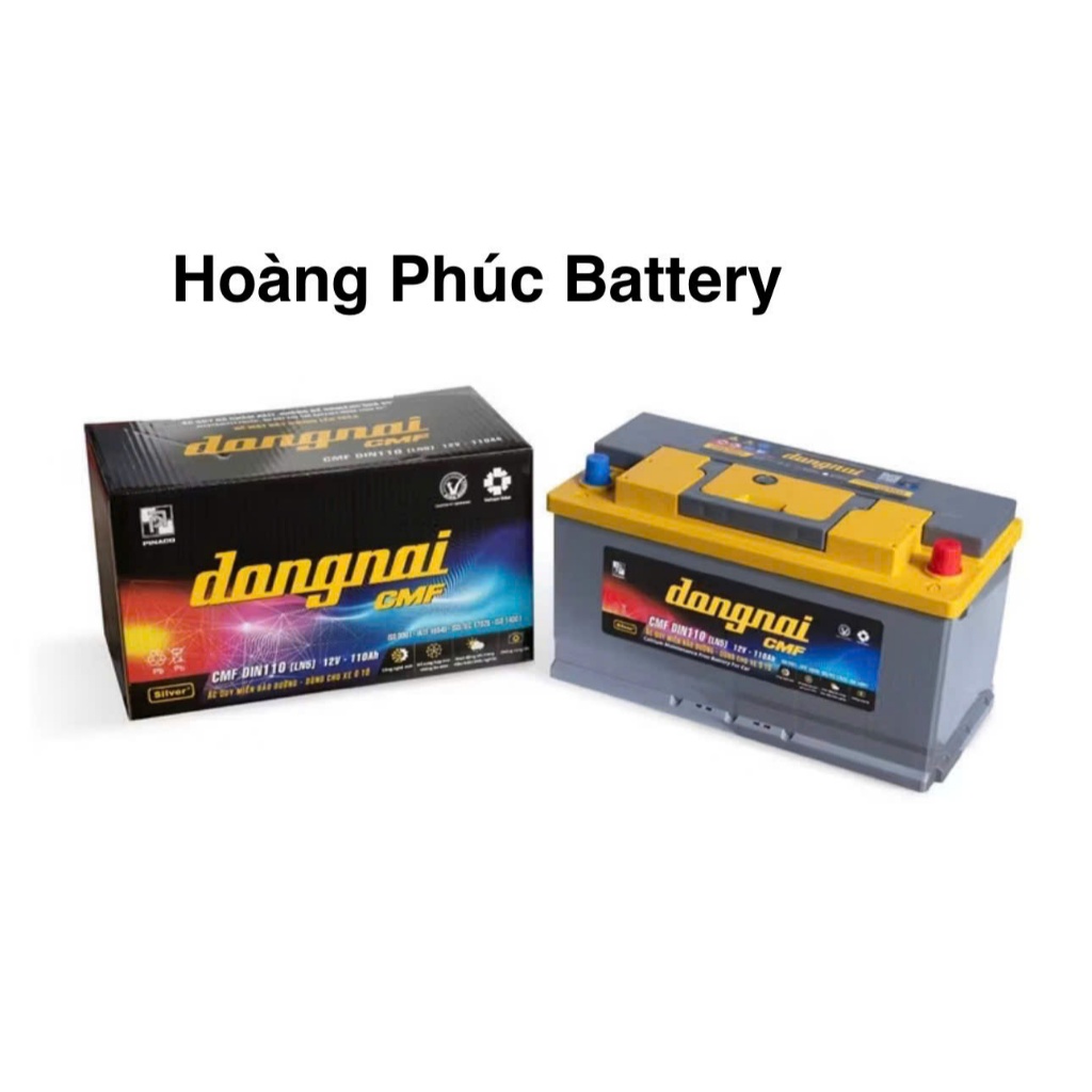 Bình ắc quy 12v khô miễn bảo dưỡng Đồng Nai CMF DIN110 [LN5] - 12V - 110Ah