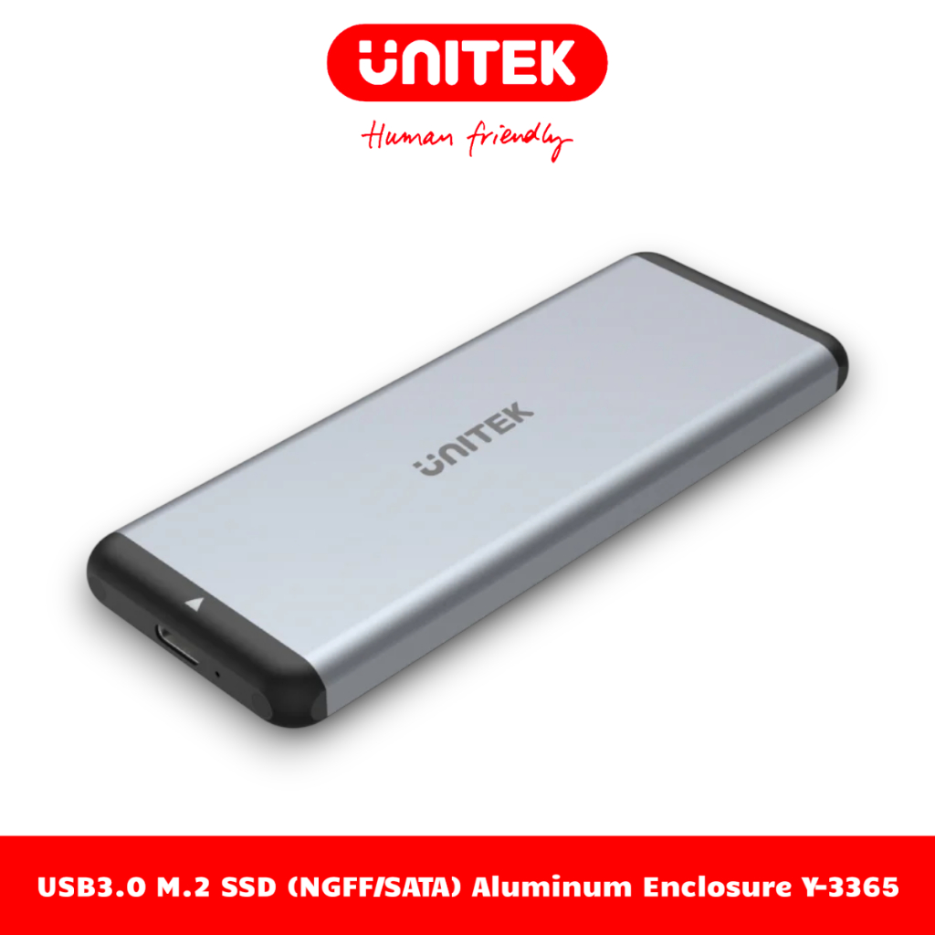 Vỏ Đựng Ổ Cứng USB3.0 Cho SSD M.2 (NGFF/SATA) UNITEK Y-3365
