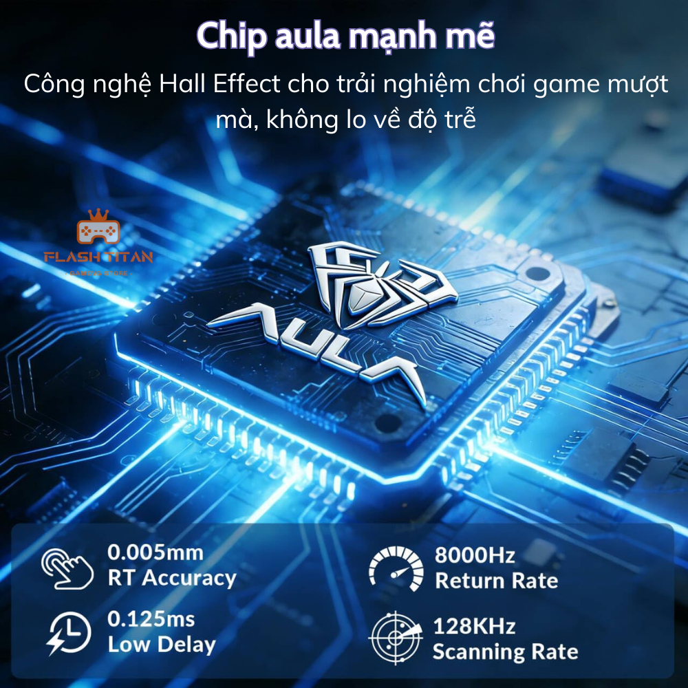 Bàn Phím Cơ Gaming Aula Hero 99 HE - Rapid Trigger - Switch Nam Châm 8k Polling Rate - RT 0.005mm | BigBuy360 - bigbuy360.vn