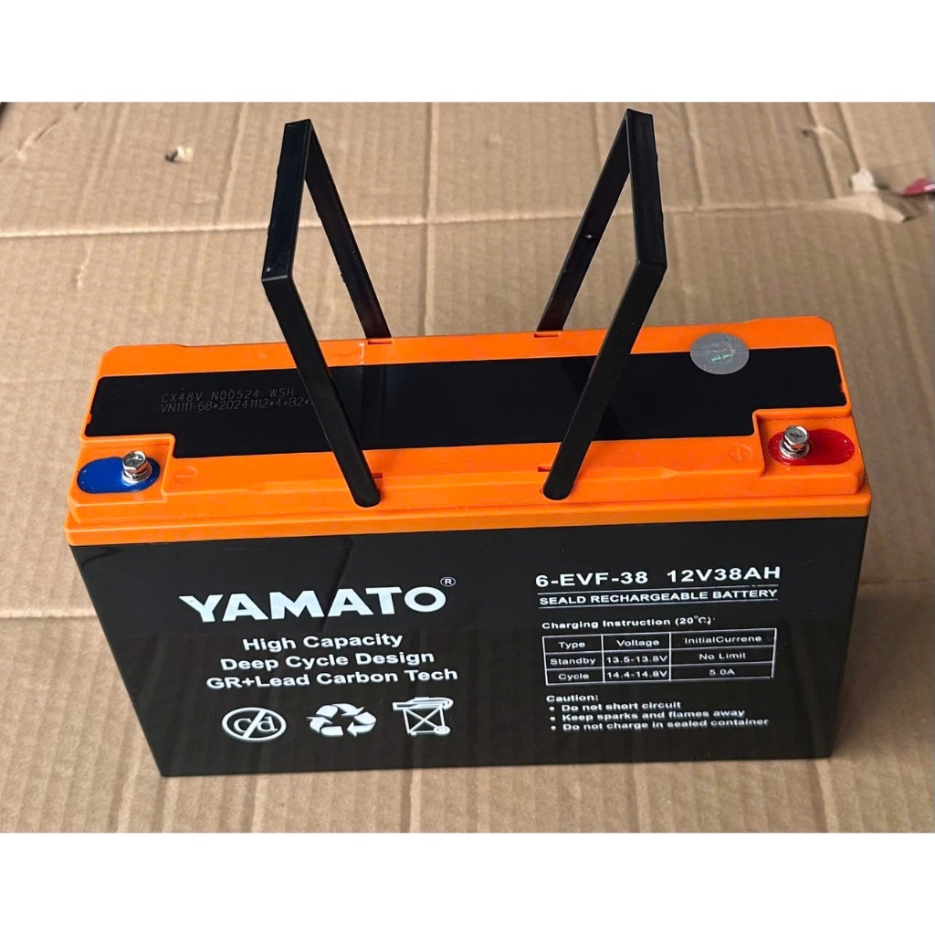 Ắc Quy Xe Máy Điện YAMATO 6-EVF-38 (12V-38AH ), ac quy dùng cho Xe Điện Yamato 12V 38Ah