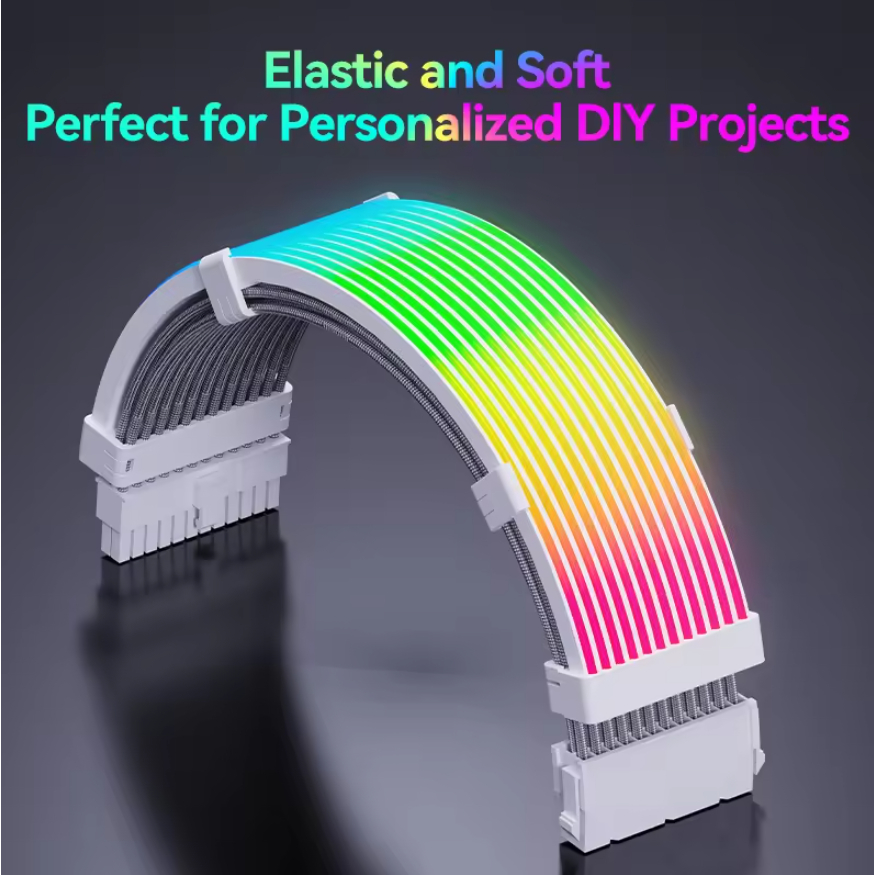 Cover Dây Nguồn ARGB SNOWMAN 24Pin / 8Pin / 2x8Pin / 3x8Pin – 5V 3Pin Sync Mainboard & Hub – Trang T