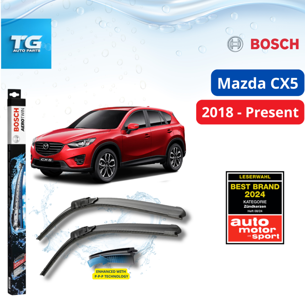 Bộ gạt mưa BOSCH Aerotwin set A398S xe MAZDA CX5 đời xe 2018 - nay