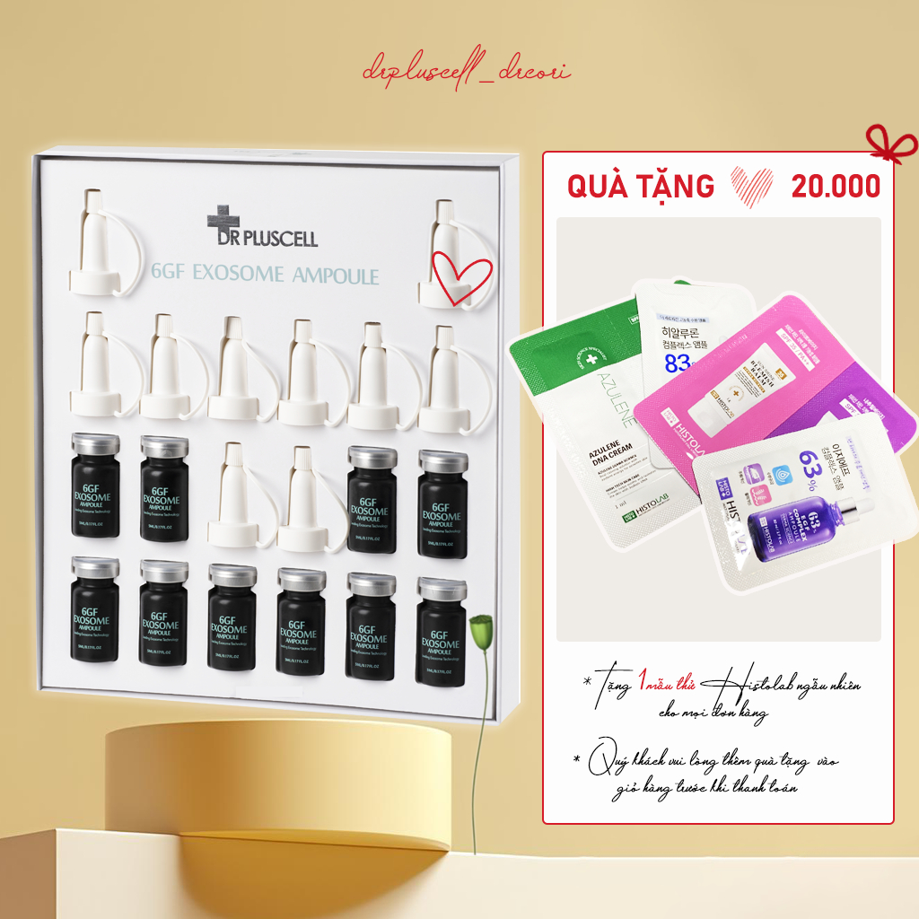 Hộp tế bào gốc 6GF  EXOSOME Dr Pluscell 10 lọ x 8ml
