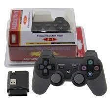 Tay cầm chơi game 6 trong 1 không dây 2.4G rung kép cho PS2, PS3, PC, TV box, Windows 7/8/10