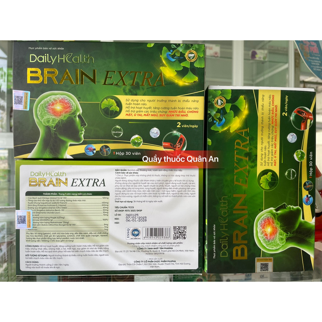 DailyHealth BRAIN EXTRA (Hộp 30 viên nang mềm)