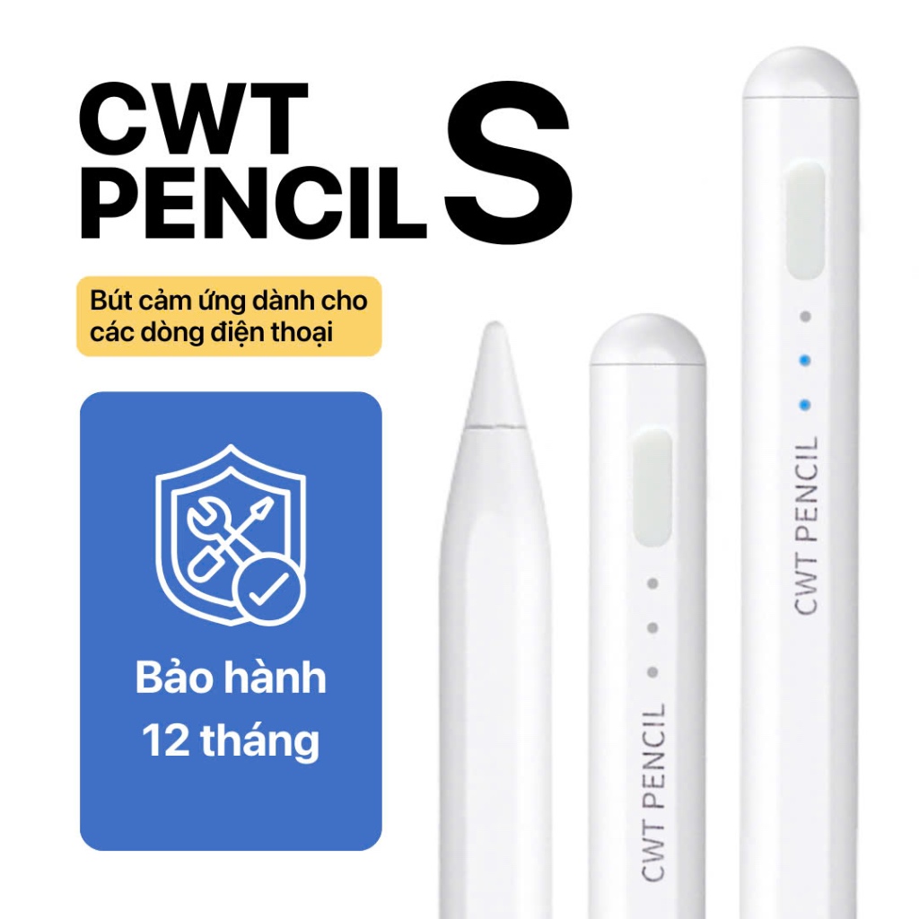 [CHỈ HỖ TRỢ TRÊN ĐT] Bút cảm ứng CWT PENCIL S hỗ trợ các dòng điện thoại/máy tính bảng hệ điều hành 