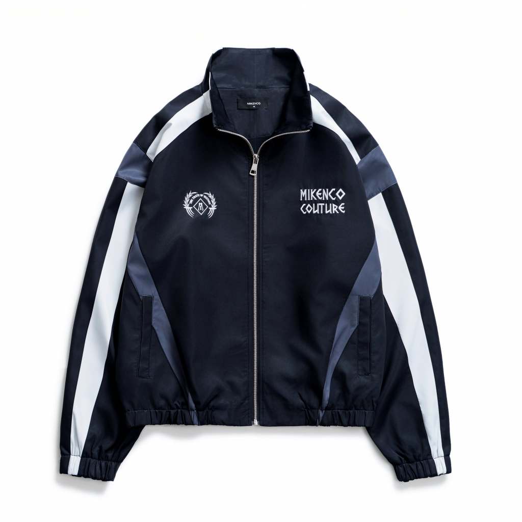 Áo khoác unisex MIKENCO Heritage Track Jacket Black