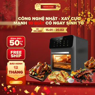 Nồi chiên không dầu MIZUKA dung tích lớn 16L công suất mạnh 1350W đa chức năng bảo hành 12 tháng
