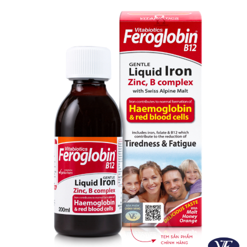 Thực phẩm bảo vệ sức khỏe FEROGLOBIN B12 Liquid - Hỗ trợ tăng khả năng tạo máu