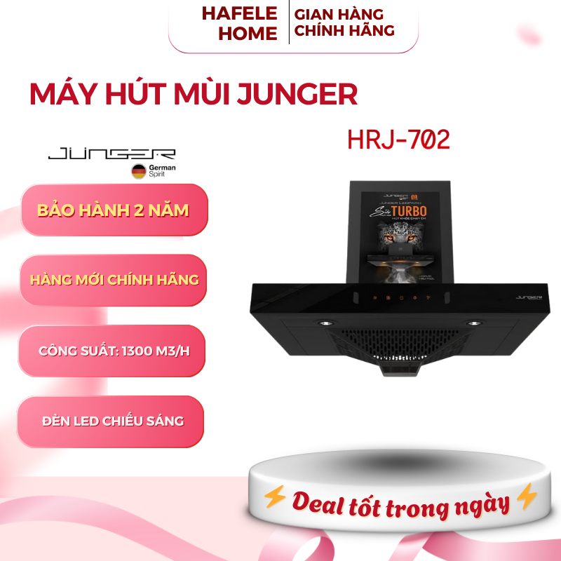Máy Hút Mùi Junger Leopard HRJ-702 – Cảm Biến Vẫy Tay – Khử Mùi Than Hoạt Tính - EEH