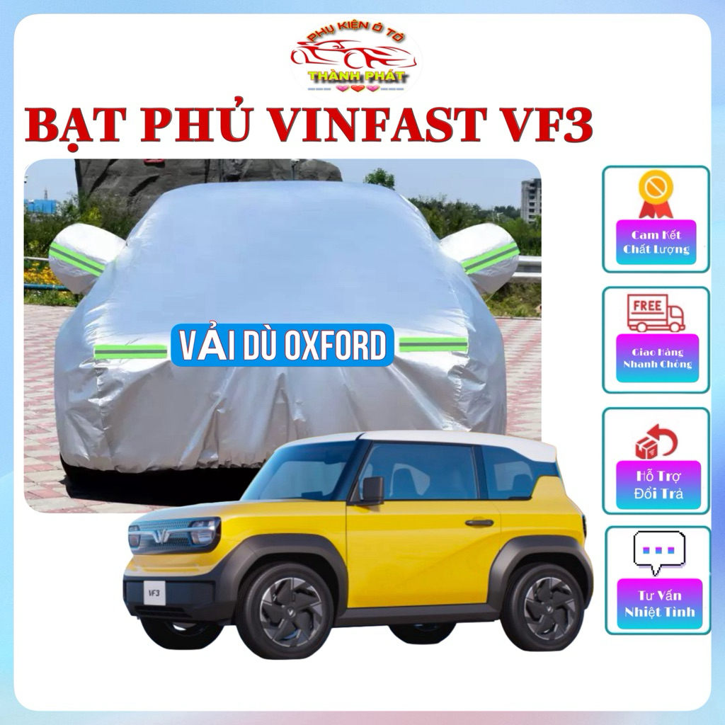 Bạt phủ xe ô tô điện Vinfast VF3