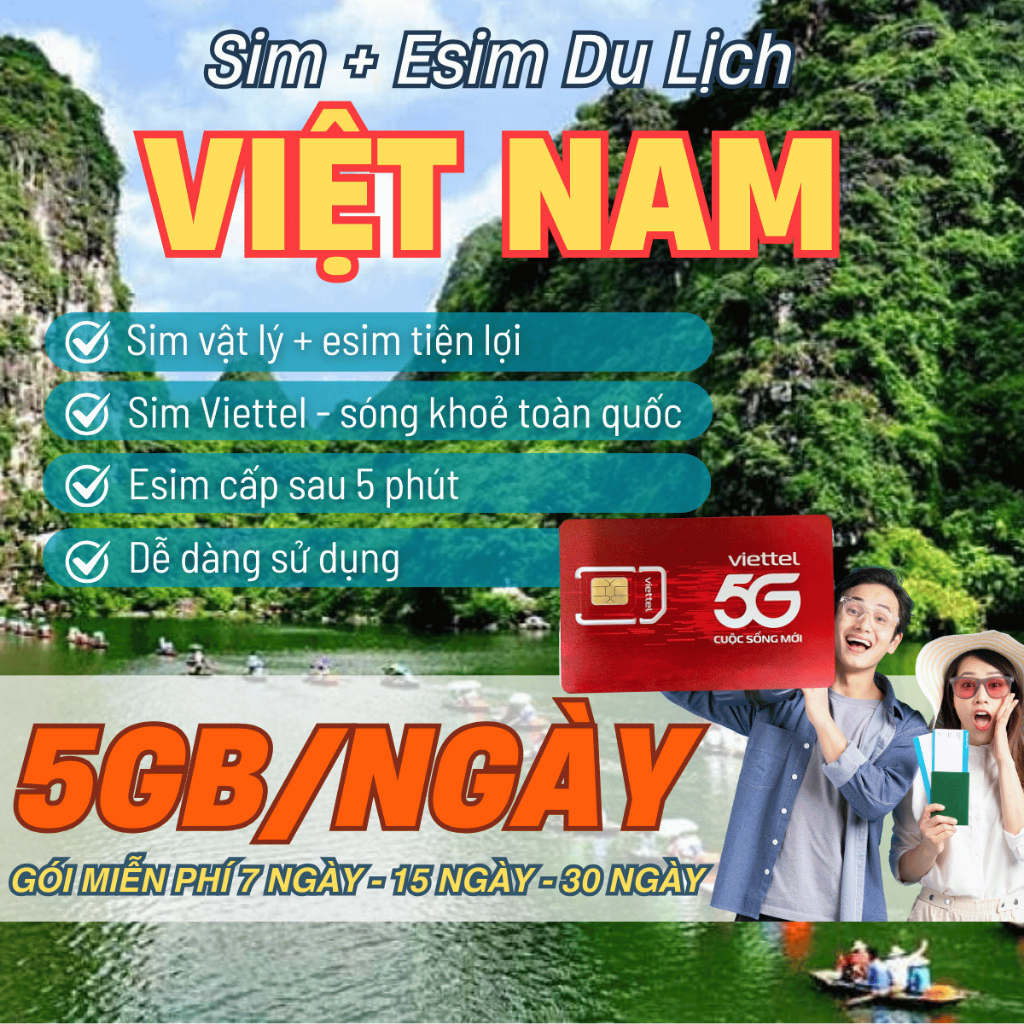 [ MIỄN PHÍ 1 THÁNG ] Sim 4G Viettel Free 5GB/ngày Truy Cập Mạng Full Data Tốc Độ Cao Miễn Phí Xem Ph