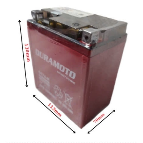 Ắc quy xe máy Liberty, Medley, Vespa Sprint, SH nhập, Dylan, @, PS, SCR- Duramoto GT7A-H ( 12V 7Ah)