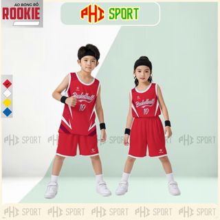 Bộ Quần Áo Bóng Rổ Trẻ Em ROOKIE – Mẫu Mới 2025 | Đẹp – Bền – Thoáng Mát | Size 5–11 Tuổi