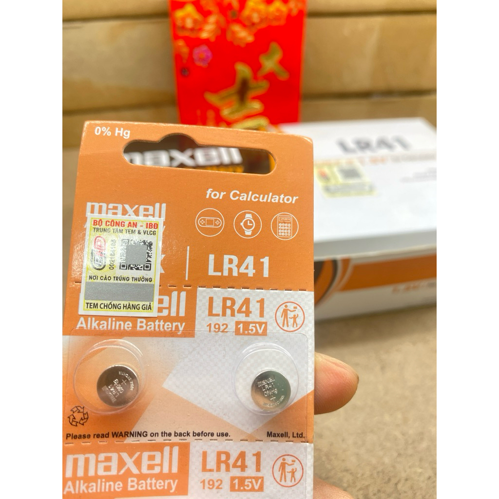 10 Viên Pin AG3 / LR41 Maxell Siêu Bền Hàng Chính Hãng