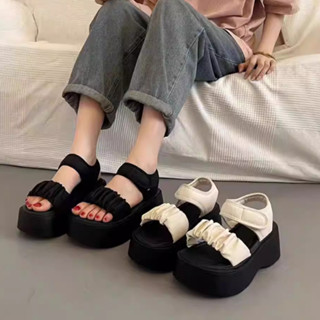 Dép Sandan Nữ quai hậu Lekang P031 đế cao 5cm da PU siêu êm