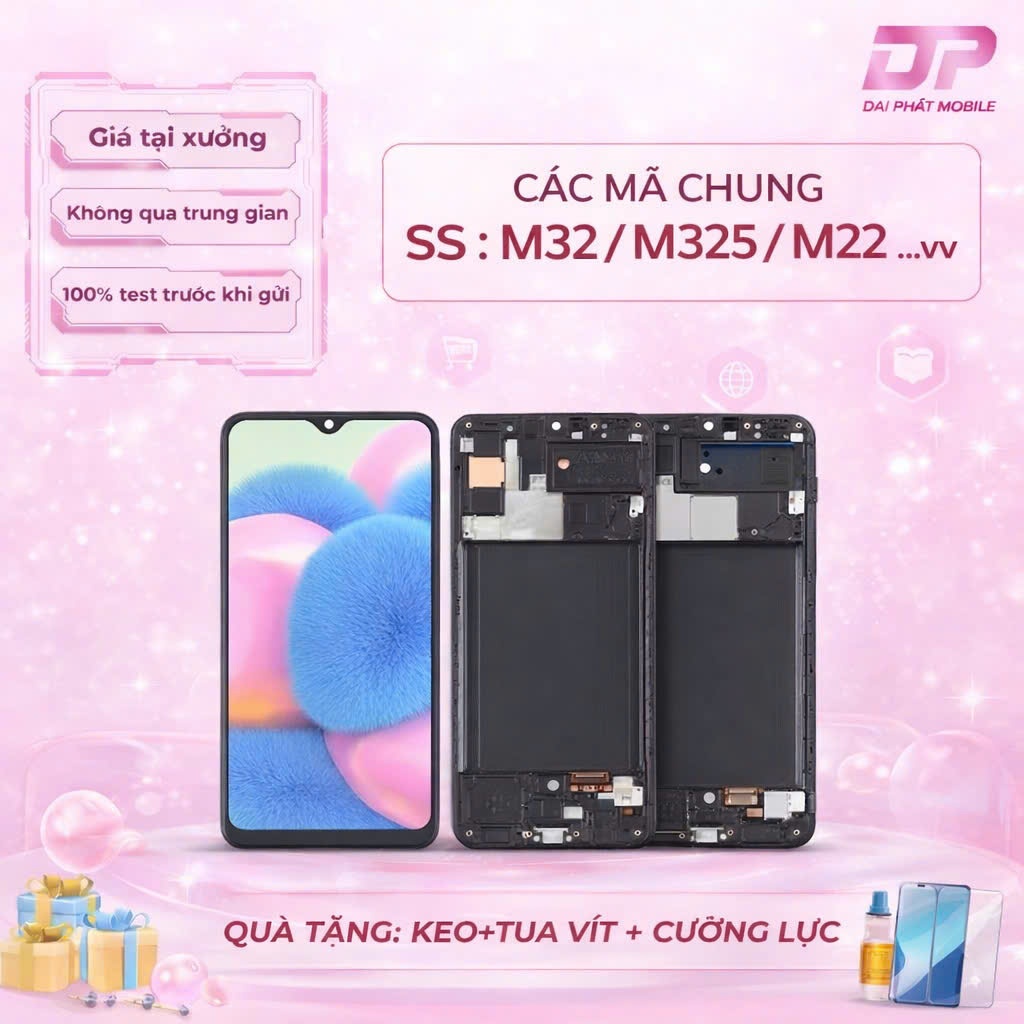 🔥Màn Hình Samsung M32, M325, M22  - Cảm Ứng Nhạy, Hiển Thị Đẹp – Tặng Quà Lắp Đặt