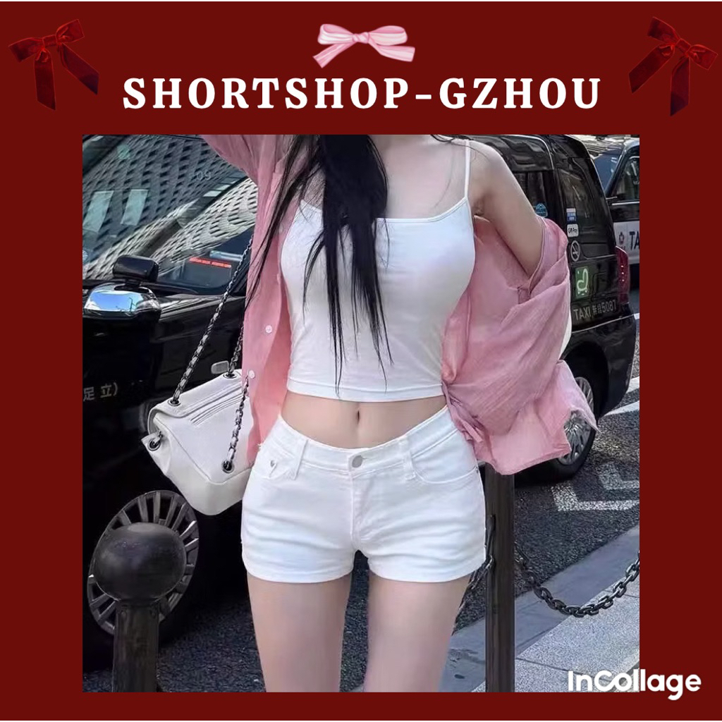 (Mã: QT01) Quần short jean nữ cạp trễ, quần short jean nữ siêu ngắn, quần short đùi SHORTSHOP (QTrON