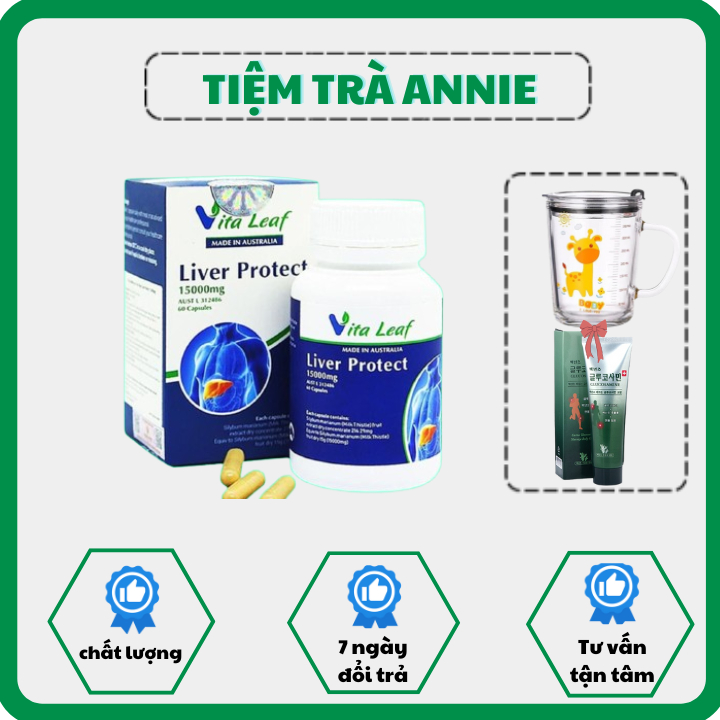 Viên Uống Giải Độc Gan Liver Protect 15000 mg - Hộp 60 Viên
