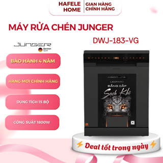 Máy Rửa Bát Junger Leopard DWJ-183-VG – Công Suất 1800W – Dung Tích Tới 15 Bộ Bát Đĩa – EEH
