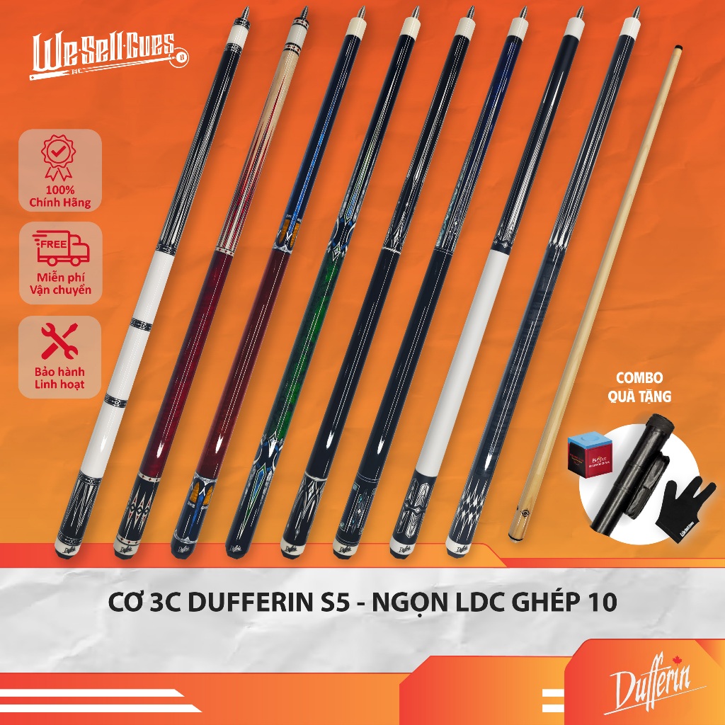 Cơ 3C Dufferin S5 Series - Ngọn Công Nghệ LDC Ghép 10 - Ren 3/8-10
