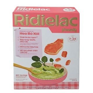 Bột Ăn Dặm Ridielac 200g Vị Ngọt Mặn Bổ Sung Vitamin Dưỡng Chất Cho Bé Từ 6-24 Tháng Tuổi-Bibo Mart