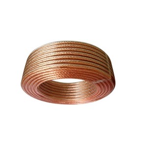 Cuộn 80M dây loa cao cấp Helin 2 ly màu nâu đỏ lõi đồng nguyên chất, vỏ nhựa dẻo PVC siêu bền