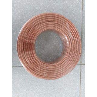 Cuộn 80M dây loa cao cấp Helin 2 ly màu nâu đỏ lõi đồng nguyên chất, vỏ nhựa dẻo PVC siêu bền