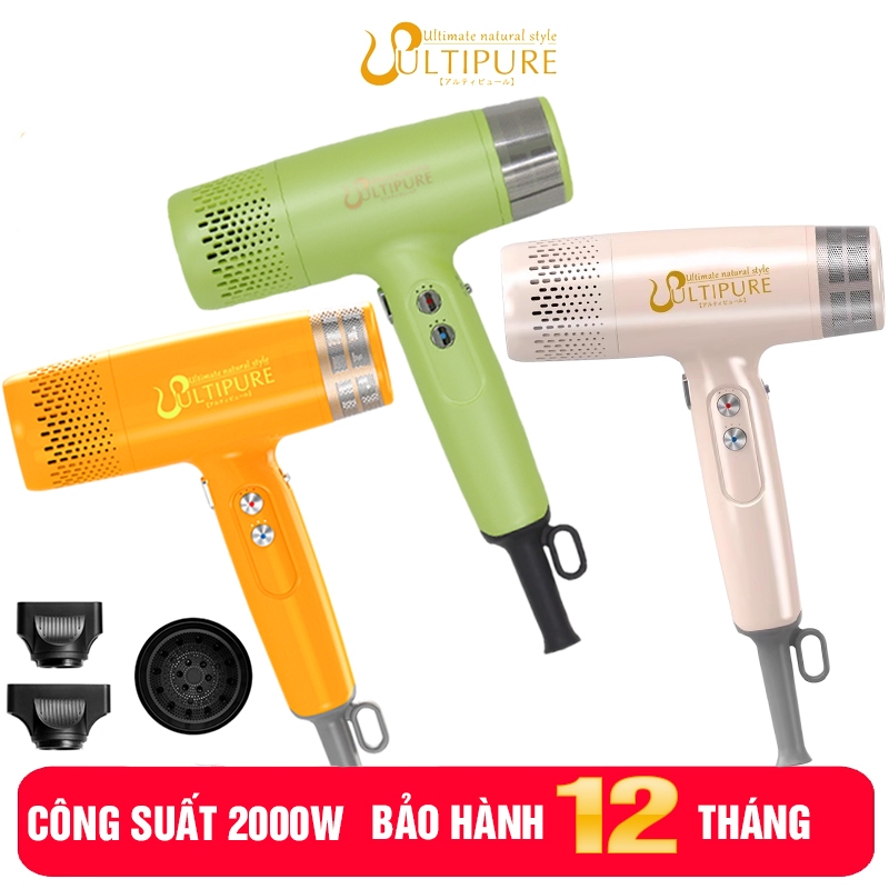 Máy sấy tóc Ultipure LD350 Động cơ BLDC tốc độ cao 110.000 vòng/phút – Công nghệ Plasma hiện đại
