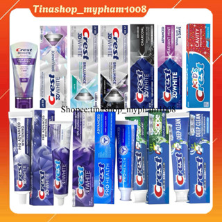 Kem Đánh Răng Crest 3D White Brilliance trắng răng ngừa sâu răng hơi thở thơm mát