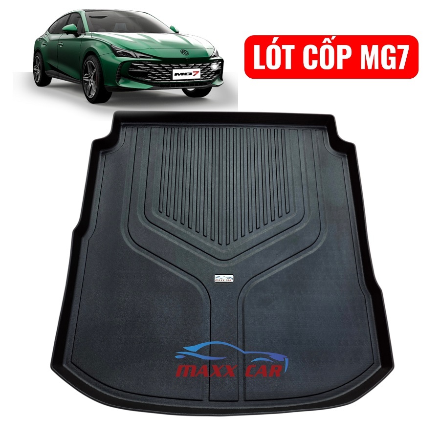 MG7 - Riêng lót cốp MAXXCAR nhựa TPE NGUYÊN SINH đúc 5D tràn viền cho xe MG7 2024+