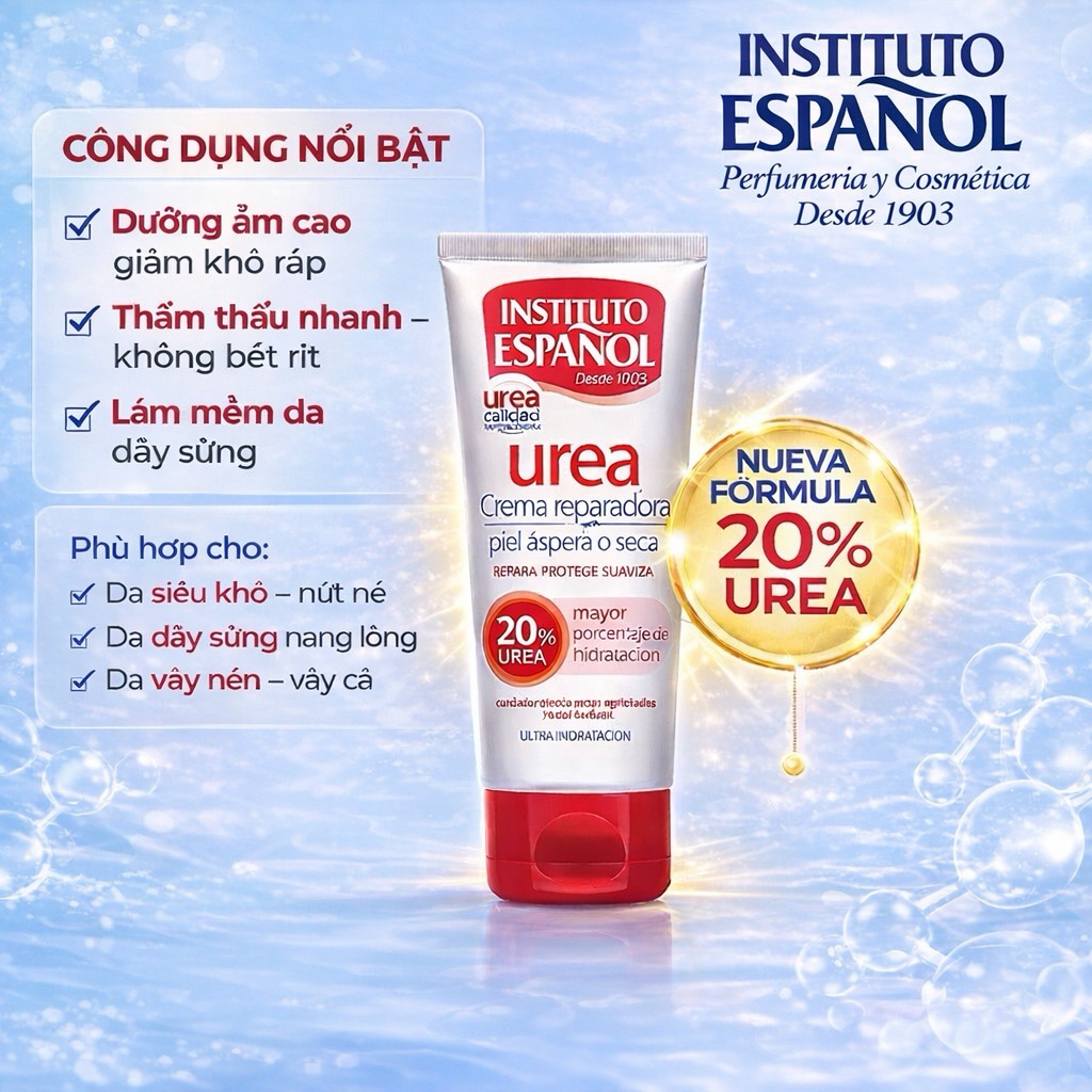 Siêu dưỡng ẩm Instituto espanol urea 20% 150ml