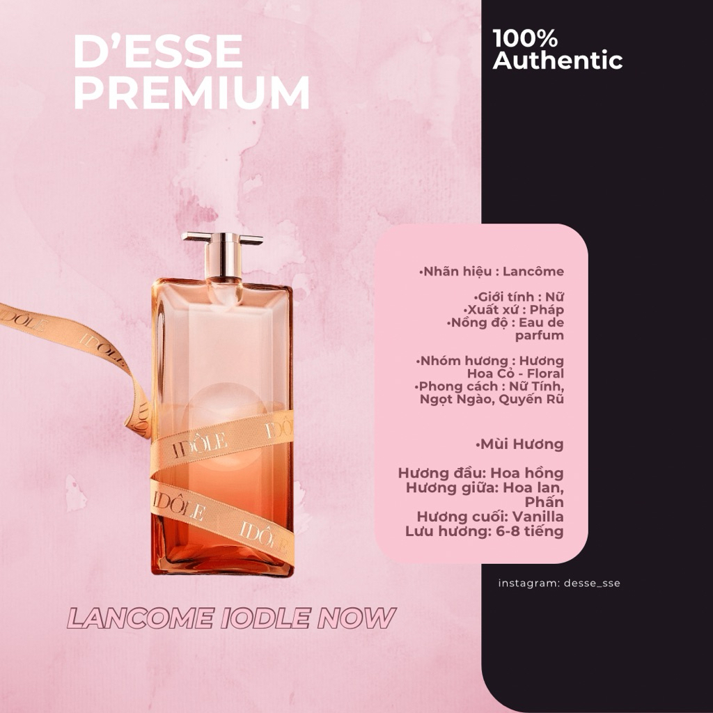 [D’ESSE] Nước Hoa Lancome Idole Now 100% Authentic