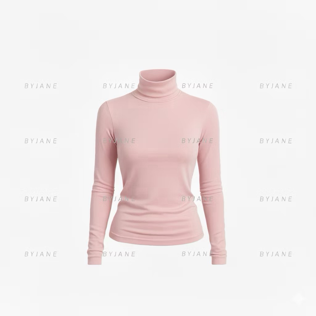 Áo thun cổ lọ tay dài BYJANE