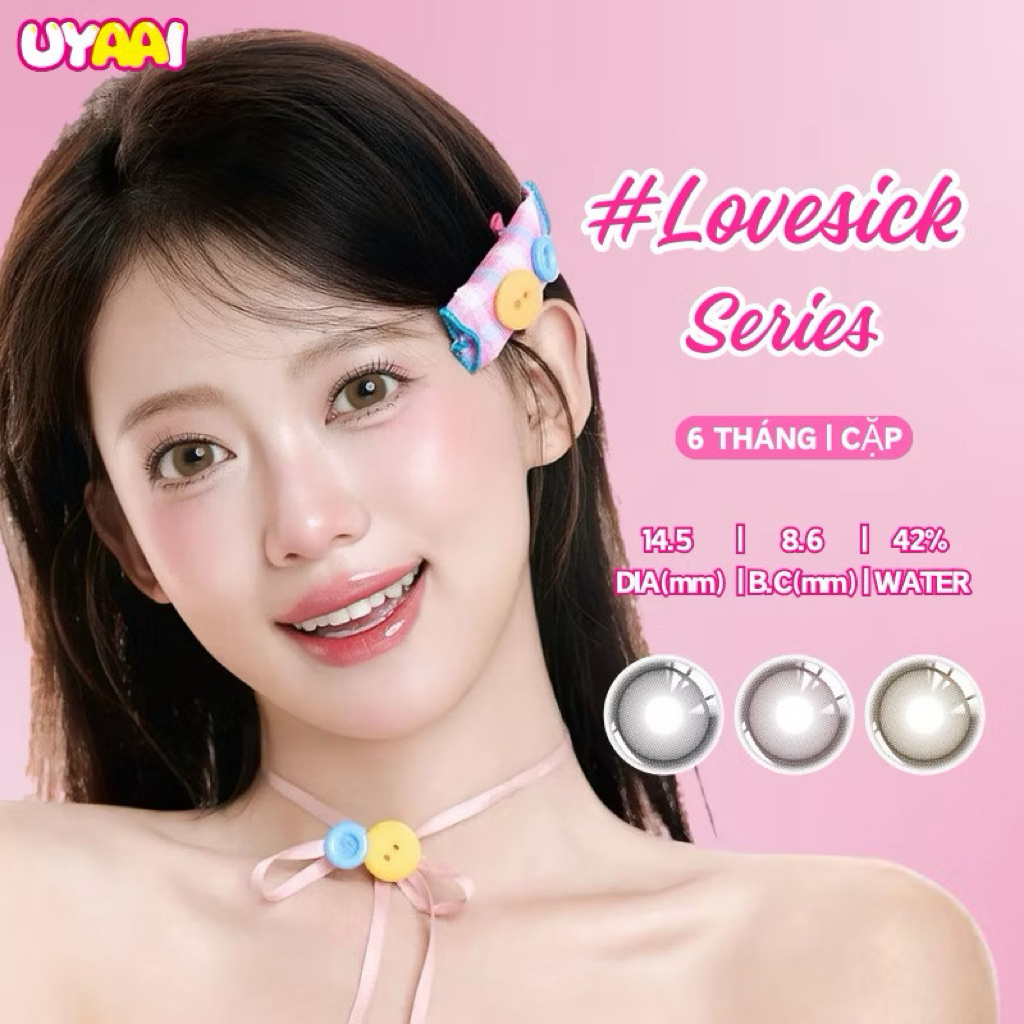 [HOẢ TỐC HCM](GIÁ 1 ĐÔI) LOVESICK SERIES – LENS 6 THÁNG | UYAAI