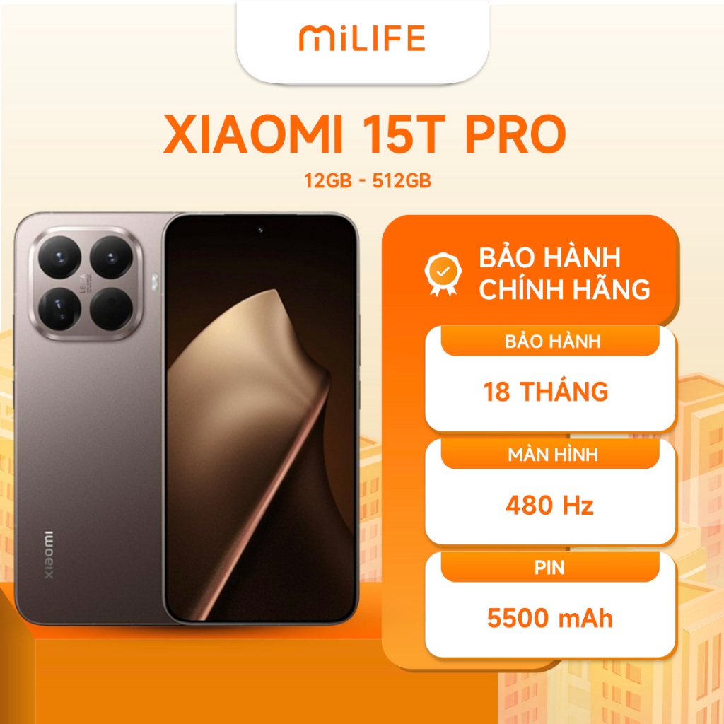 Điện Thoại Xiaomi 15T Pro 12GB 512GB Chính Hãng BH 24 Tháng