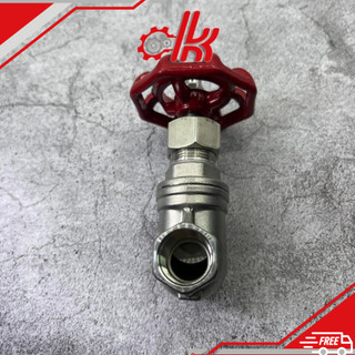 Van cửa tay vặn inox 304 - Van Cửa Khóa Nước, Hơi, Hóa Chất Ren Trong
