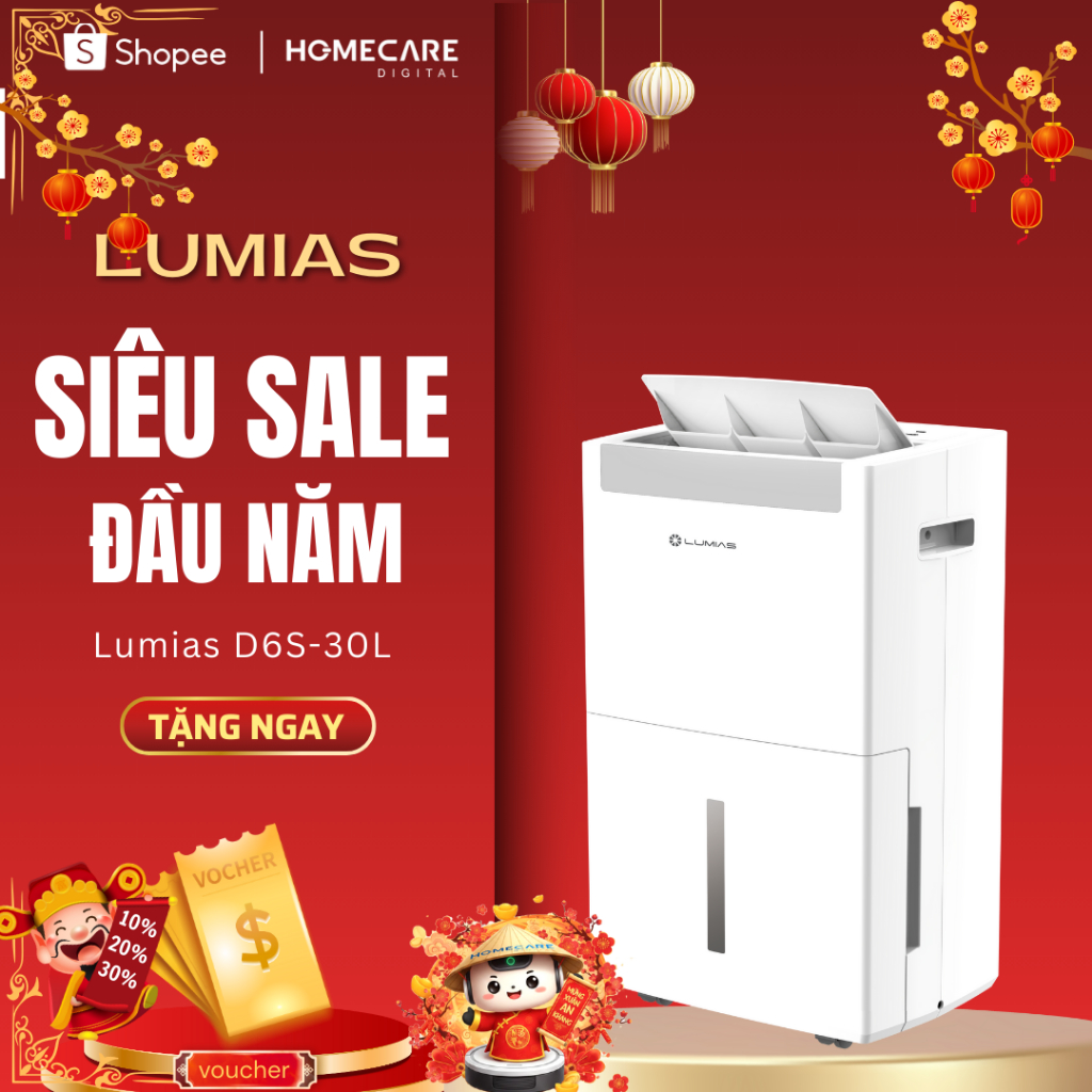 Máy Hút Ẩm-D6S-30L-Lumias