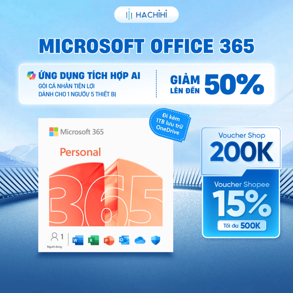 Phần mềm Microsoft Office 365 bản quyền Personal | Family | Home 2024