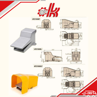 Van Đạp Chân Khí Nén 5/2 4F210-08 - Van Đảo Chiều Xy Lanh Bằng Chân Ren 1/4" (13mm)